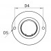 Esfera de Transferência sólida c/flange inferior e suspensão mini Aço/Aço 12-80