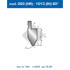 Punção Mod. 003(HR)-1012 (IH) 60º