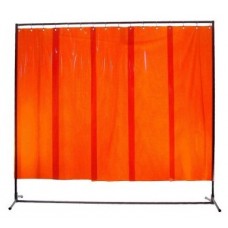 Cortina de proteção de soldadura, laranja, 2x2 metros 